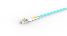 Cargar imagen en el visor de la Galería, 1m-30m,LC UPC to LC UPC Duplex OM4 Multimode PVC (OFNR) 2.0mm Fiber Optic Patch Cable