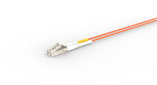 Load image into Gallery viewer, 1m-30m,LC UPC to LC UPC Duplex OM2 Multimode PVC (OFNR) 2.0mm Fiber Optic Patch Cable