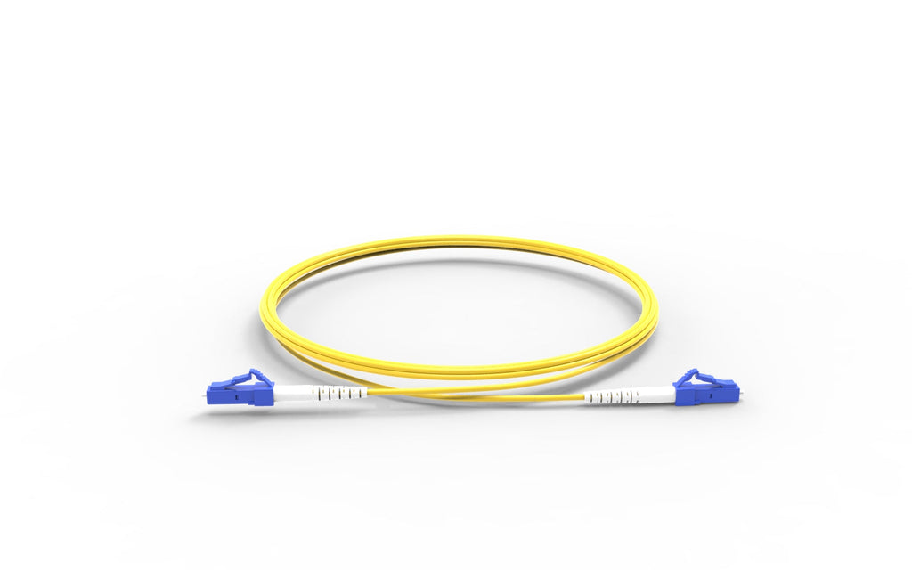 1m-30m,LC UPC to LC UPC Simplex OS2 Single Mode PVC (OFNR) 2.0mm Fiber Optic Patch Cable