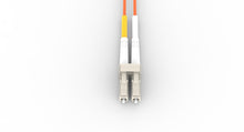 Load image into Gallery viewer, 1m-30m,LC UPC to LC UPC Duplex OM2 Multimode PVC (OFNR) 2.0mm Fiber Optic Patch Cable