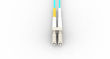 Cargar imagen en el visor de la Galería, 1m-30m,LC UPC to LC UPC Duplex OM4 Multimode PVC (OFNR) 2.0mm Fiber Optic Patch Cable